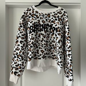 Brunette the Label Leopard Crew Neck